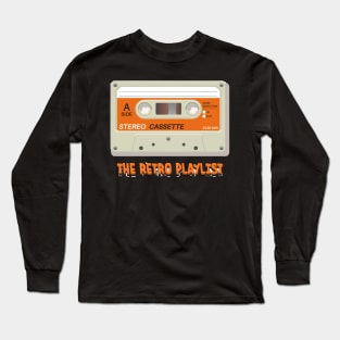 Cassette Tape Stereo Retro Playlist Long Sleeve T-Shirt